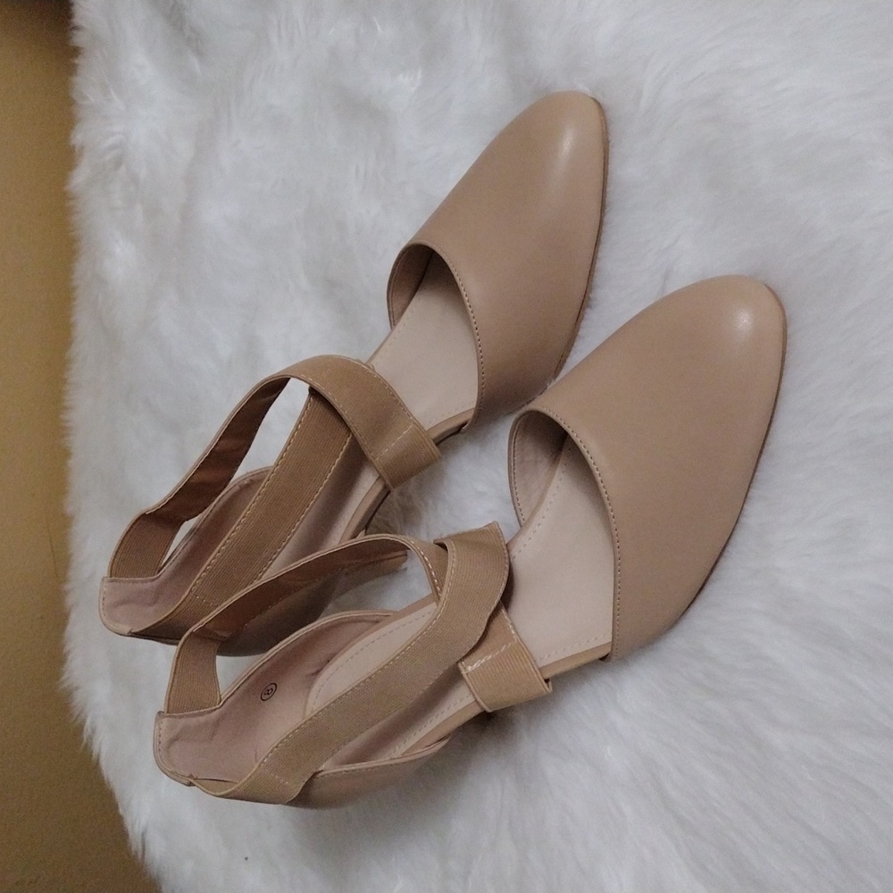 Women's High Heel Sandals, Size 8 Tan Color